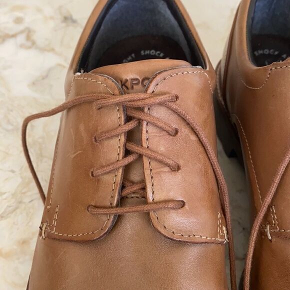 Rockport Colben Shock Absorbing Leather Oxfords - Picture 7 of 11